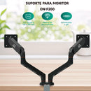 Suporte Duplo Para Monitor Onistek 13’’ A 32’’ Pistão a Gás VESA 75x75 100x100 - ON-F200