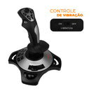 Controle Gamer Flight Stick Joystick Simulador Voo Piloto Computador PC - PXN-2113PRO