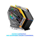 Gabinete Gamer RGB USB 3.0 Aitek ATX/M-ATX Design Futurista - DELTA-PHANTOM-GMP