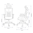 Cadeira Elements Vertta Preta Ergonômica Premium para Home Office e Escritório - ELEM-70048