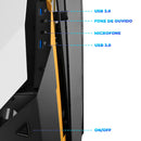 Gabinete Gamer Aitek Phantom Suporte Water Cooler 240mm USB 3.0 - DELTA-PHANTOM-GMB
