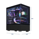 Gabinete Gamer RGB Grasep com 3 Fans Inclusos Suporte Water Cooler 240mm e Lateral de Vidro Compatível ATX/M-ATX - D-ATX18
