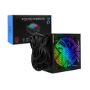 Fonte ATX Para PC Gamer 650W Bivolt Aitek Ventoinha 120mm RGB 80 Plus Bronze - Delta-F650-P